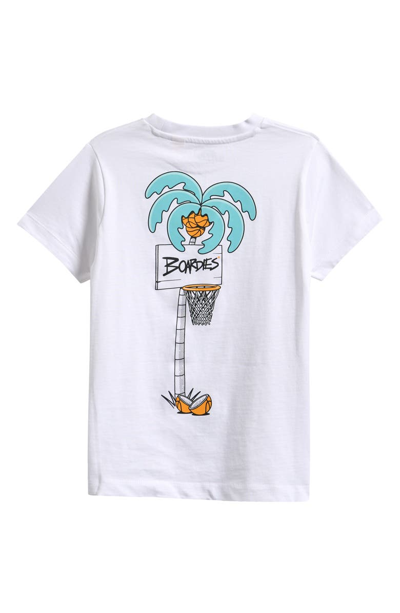 Boardies Kids' Long Shot Cotton Graphic Pocket T-Shirt, Alternate, color, White