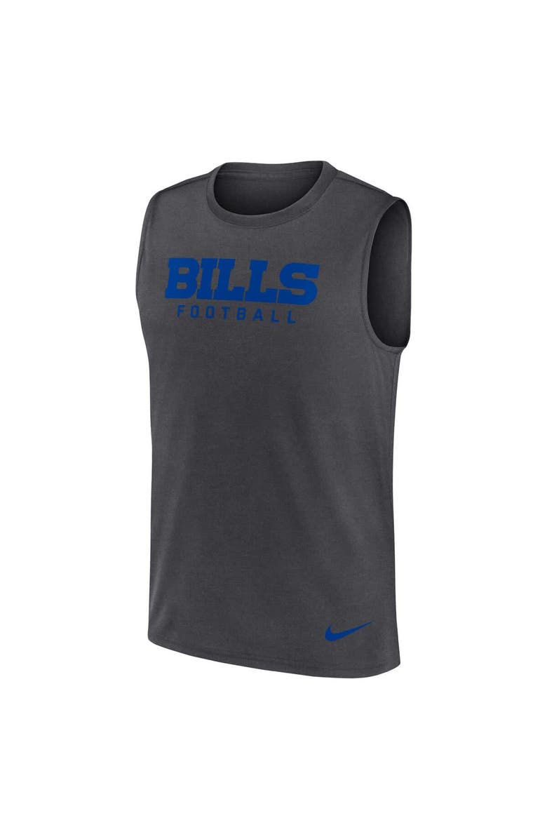 Nike Men's Nike Charcoal Buffalo Bills Primetime Legend Performance Muscle Tank Top, Alternate, color, Charcoal