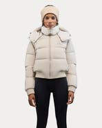 Alpenhaus Pariset Cropped Puffer Bomber with Detachable Sleeves
