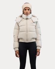 Alpenhaus Pariset Cropped Puffer Bomber with Detachable Sleeves