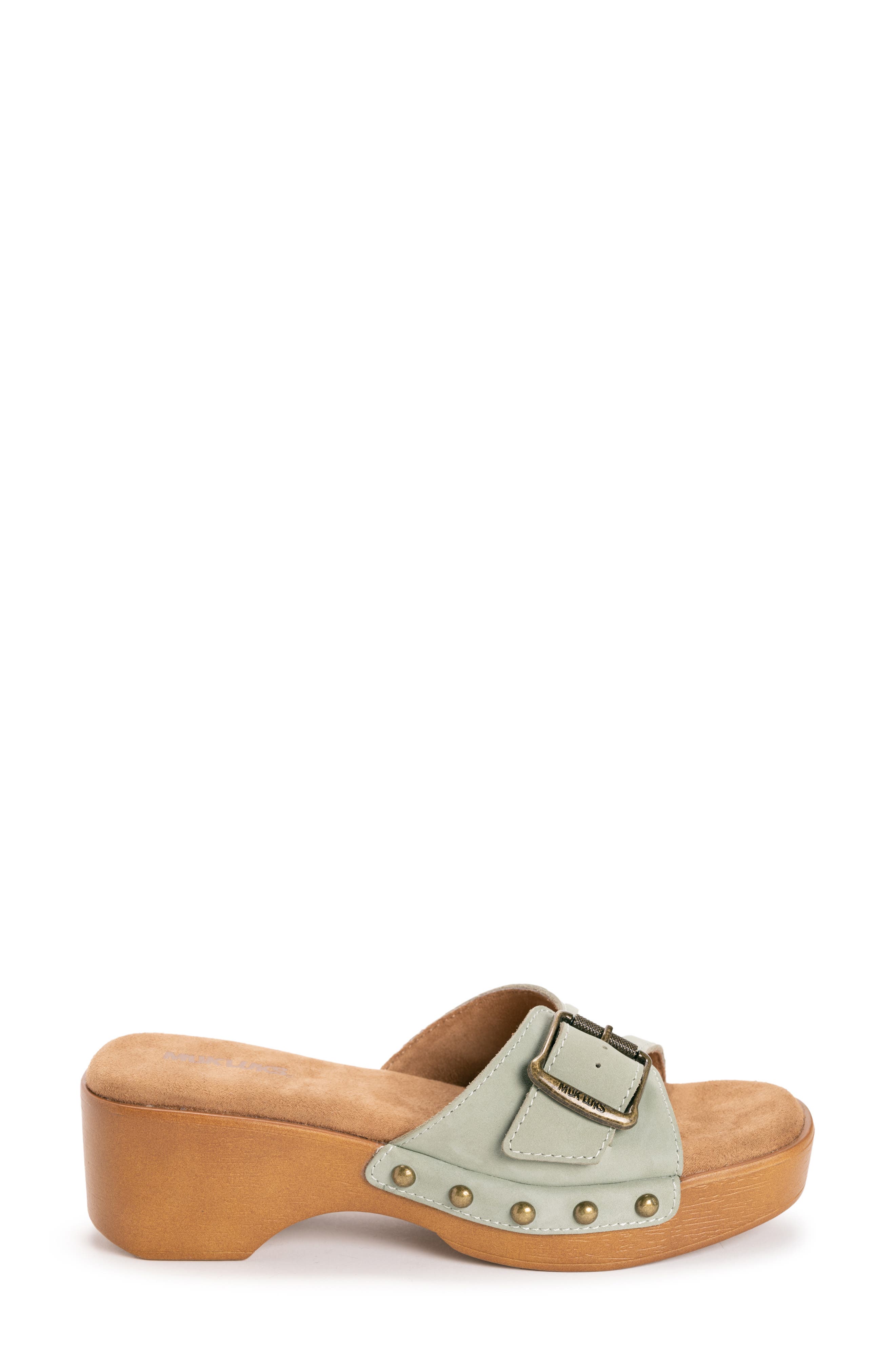 MUK LUKS Cora Sandal, Alternate, color, Sage