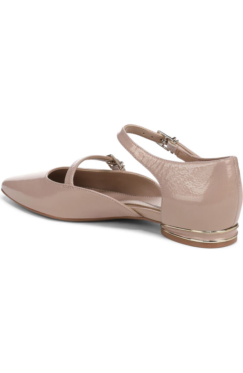 Naturalizer Harmony Ankle Strap Pointed Toe Flat, Alternate, color, Vintage Mauve Pink