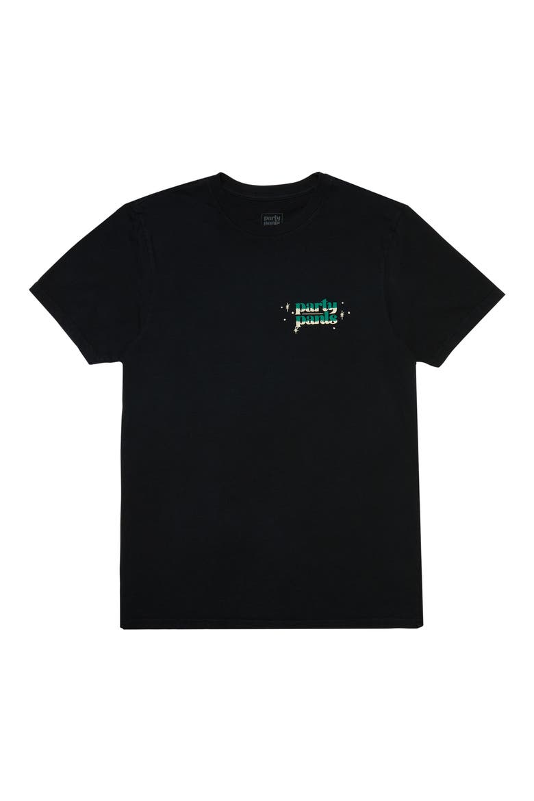 Partini Graphic T-Shirt, Main, color, BLACK