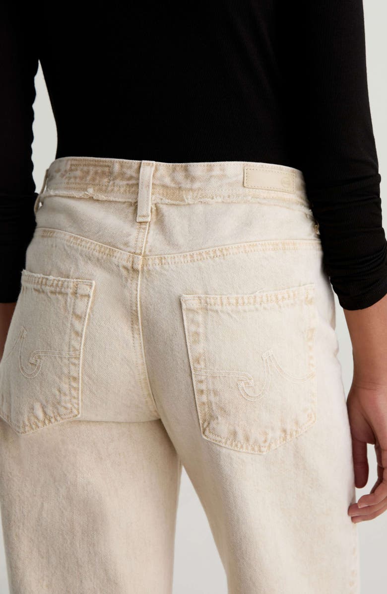 AG Saige Ankle Wide Leg Jeans, Alternate, color, Sulfur Melange Camel