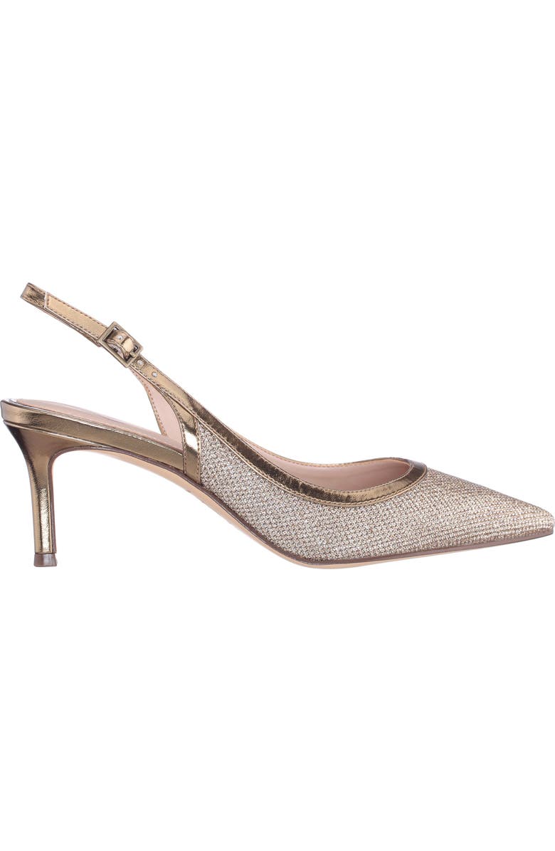 Nina Nazuri Slingback Pointed Toe Pump, Alternate, color, Latte