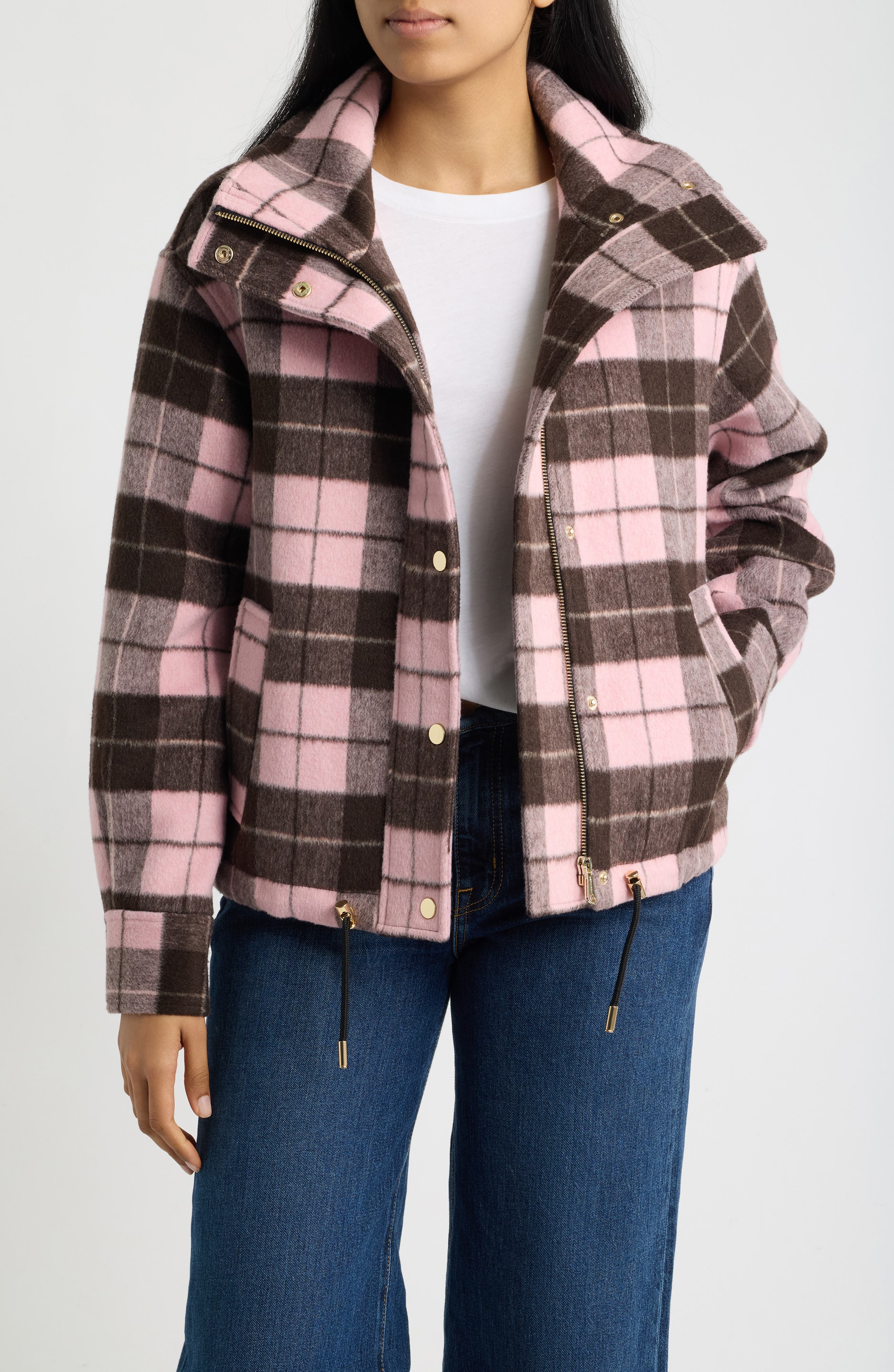 selected PINK BROWN PLAID