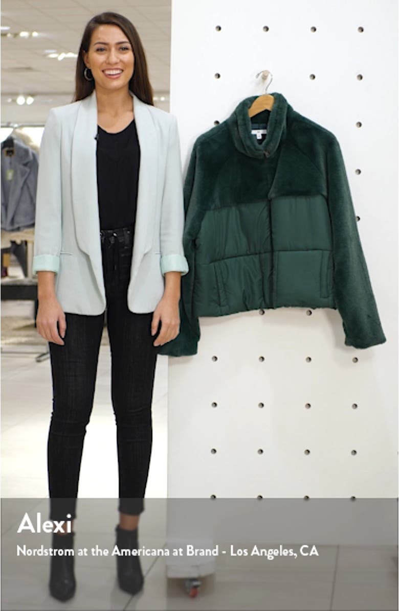 Mixed Media Puffer Coat, sales video thumbnail