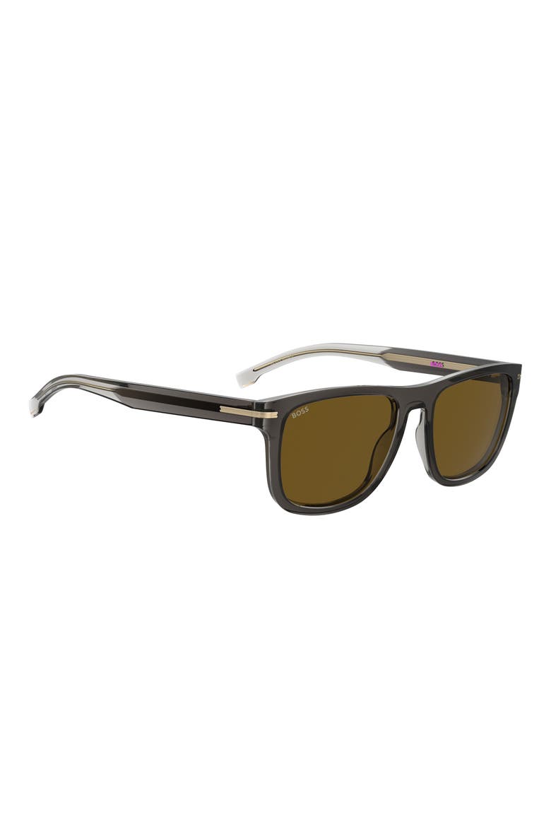 55mm Square Sunglasses, Alternate, color, GREY