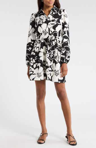 Sam Edelman Floral Long Sleeve Shirtdress