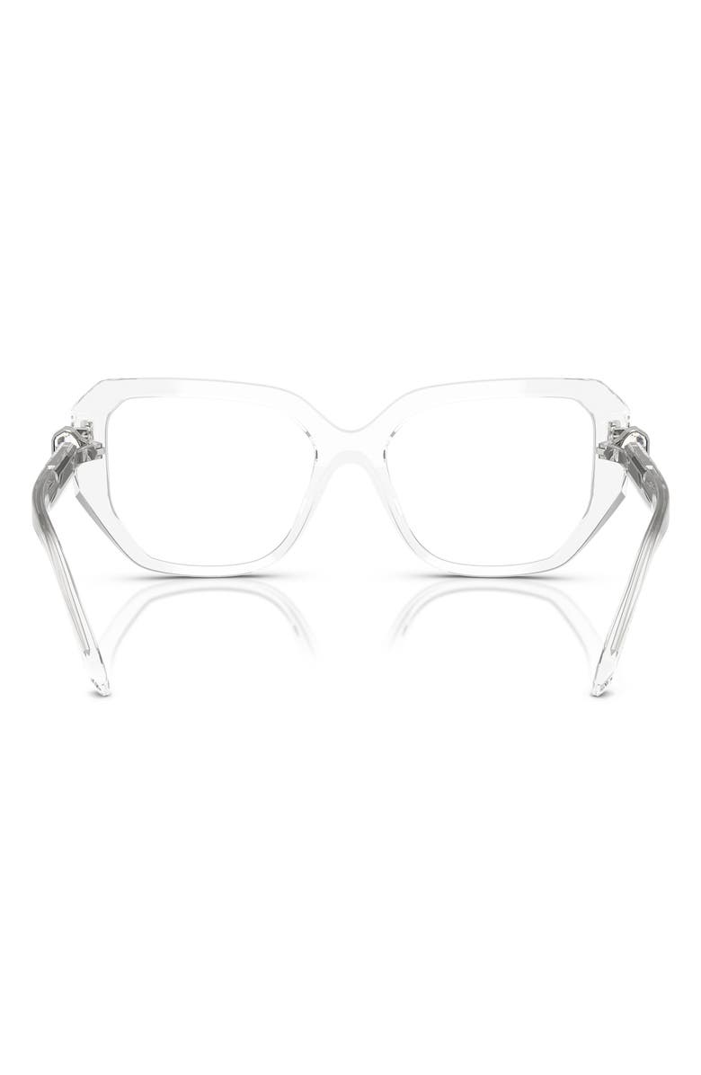 Swarovski 55mm Geometric Optical Glasses, Alternate, color, Crystal