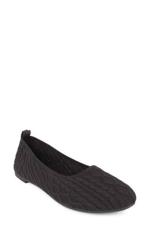 Cannes Cable Knit Ballet Flat