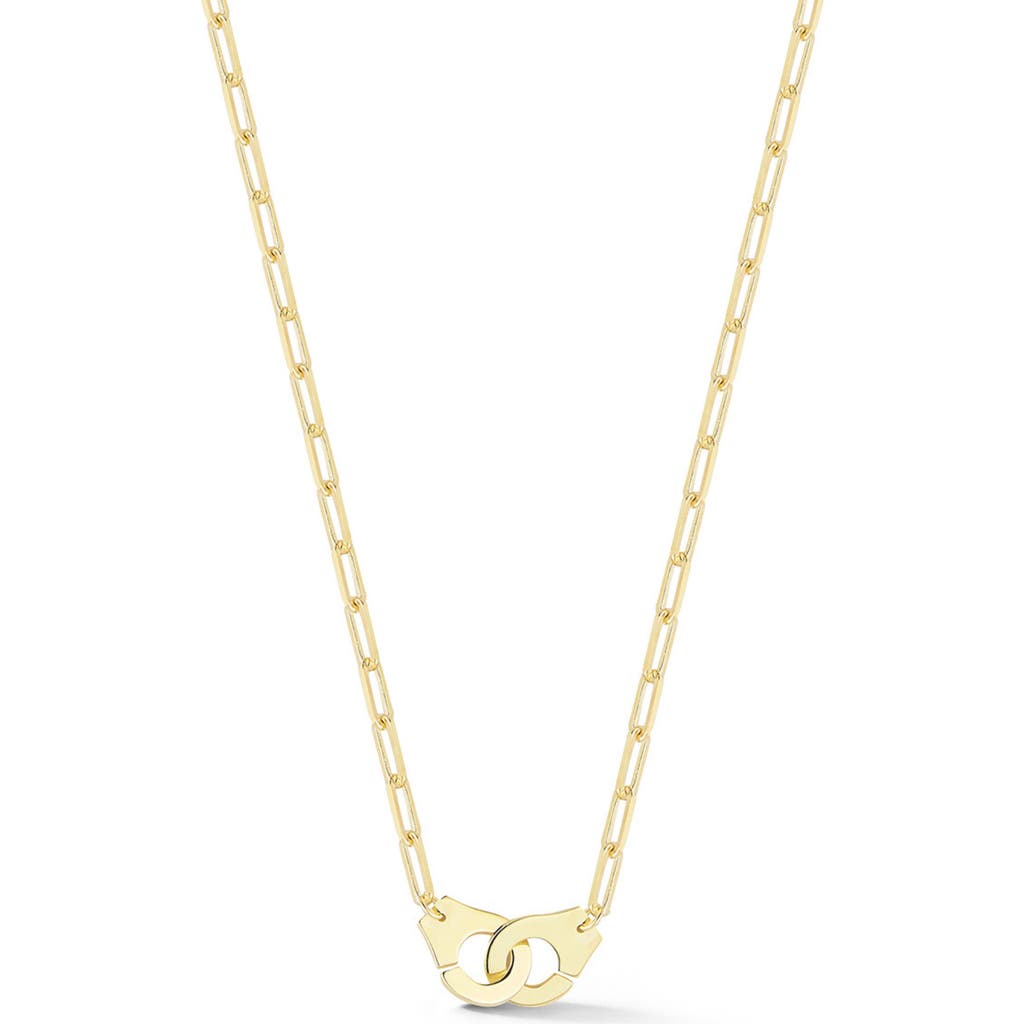 Sphera Milano 14k Over Silver Handcuff Choker Necklace In Gold