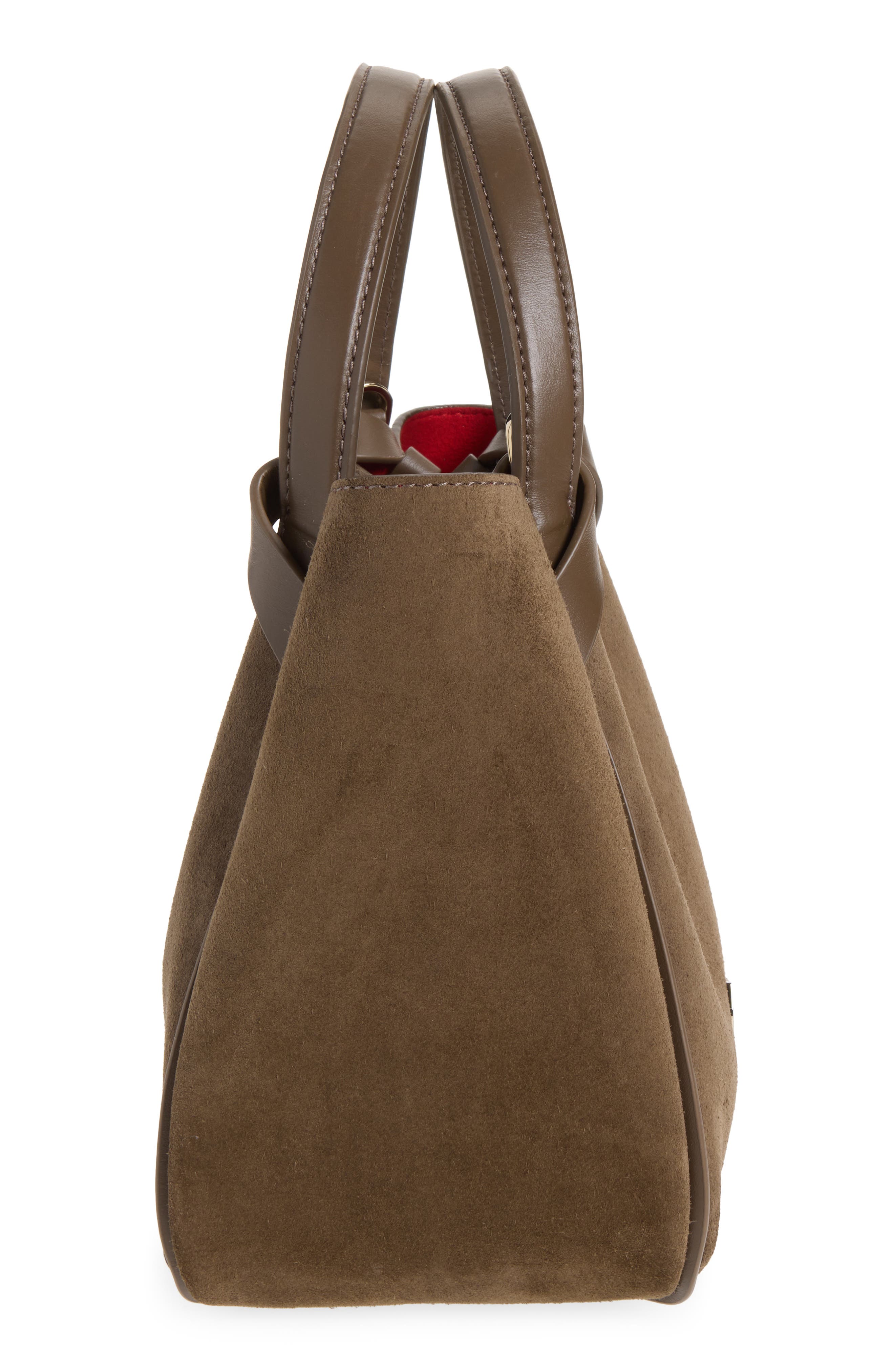 Mini Bettina Crosta Suede Tote, Alternate, color, E448 SILEX
