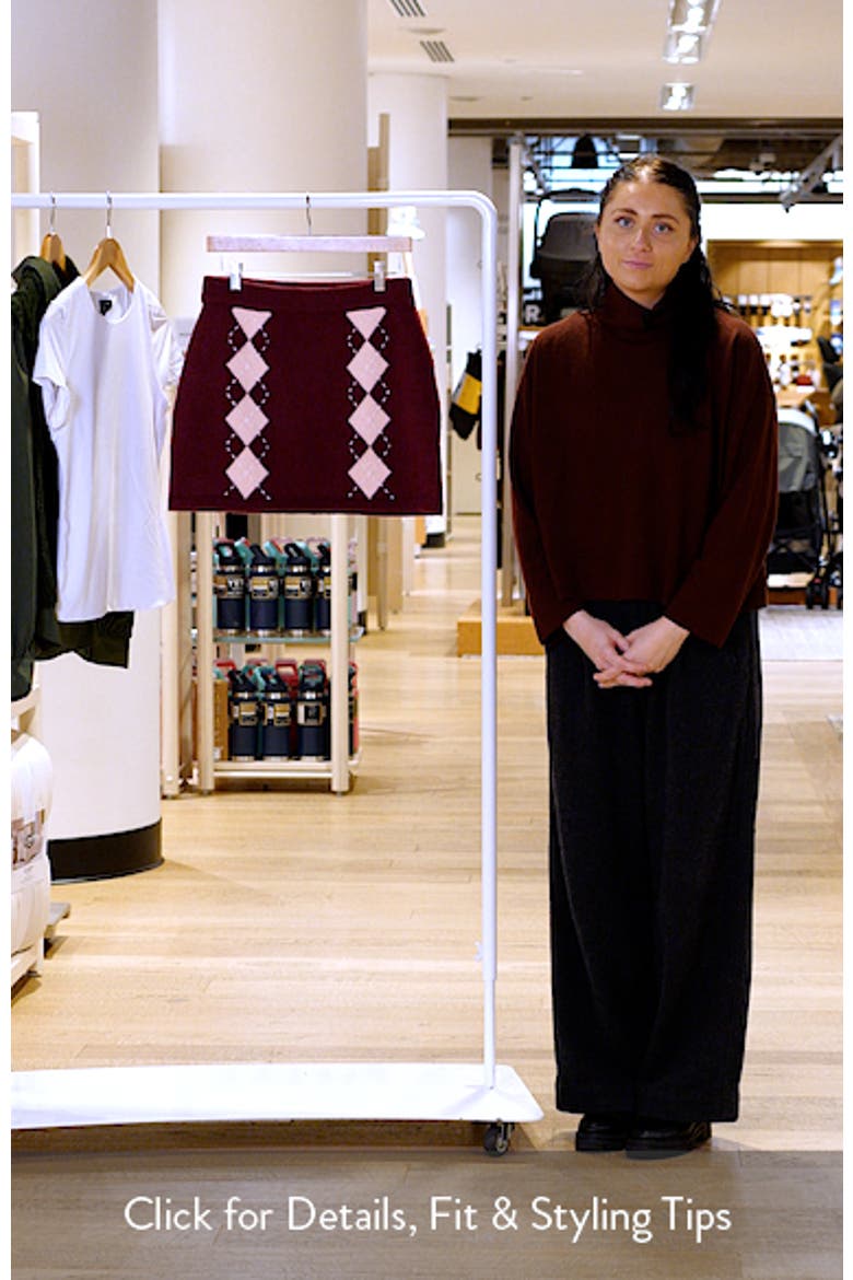 Argyle Knit Miniskirt video
