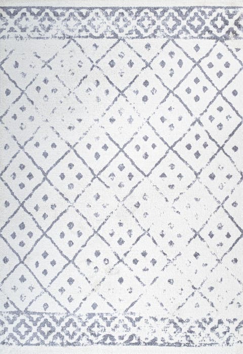Juba Moroccan Geometric Diamond Area Rug