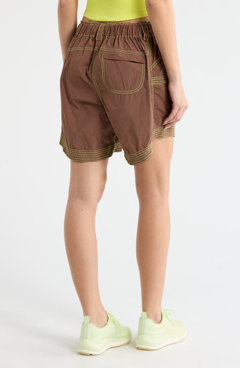 Free People In The Wild Long Shorts, Alternate, color, Black Walnut