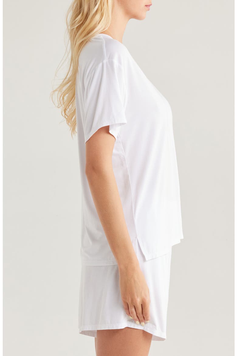 Cool Touch Short Pajamas, Alternate, color, WHITE