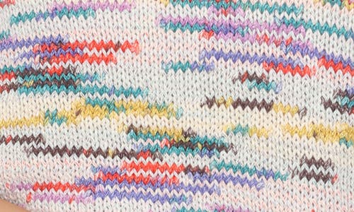 Rain And Rose Space Dye Short Sleeve Knit Top In Multi