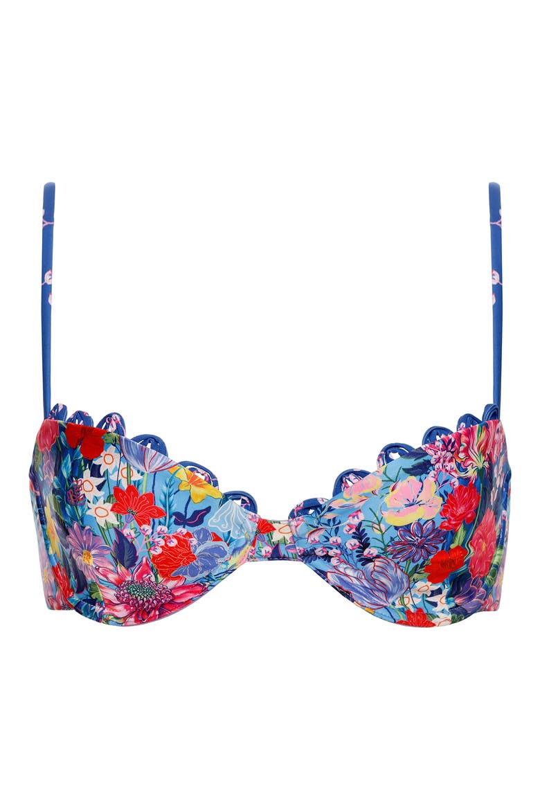 Piper Vessel Underwire Bikini Top, Alternate, color, BLUE