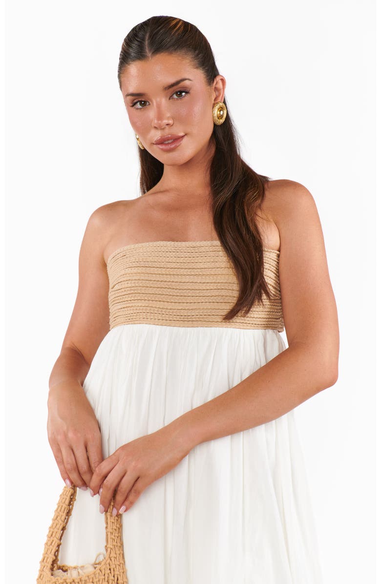 Show Me Your Mumu Dockside Maxi Dress, Alternate, color, White Voile With Twisted Rope