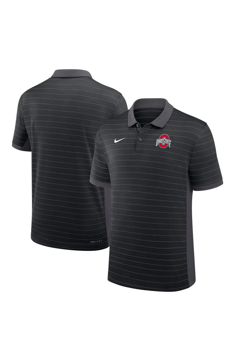 Nike Men's Nike Black Ohio State Buckeyes 2025 Early Season Coaches Sideline Victory Stripe Performance Polo, Main, color, Black