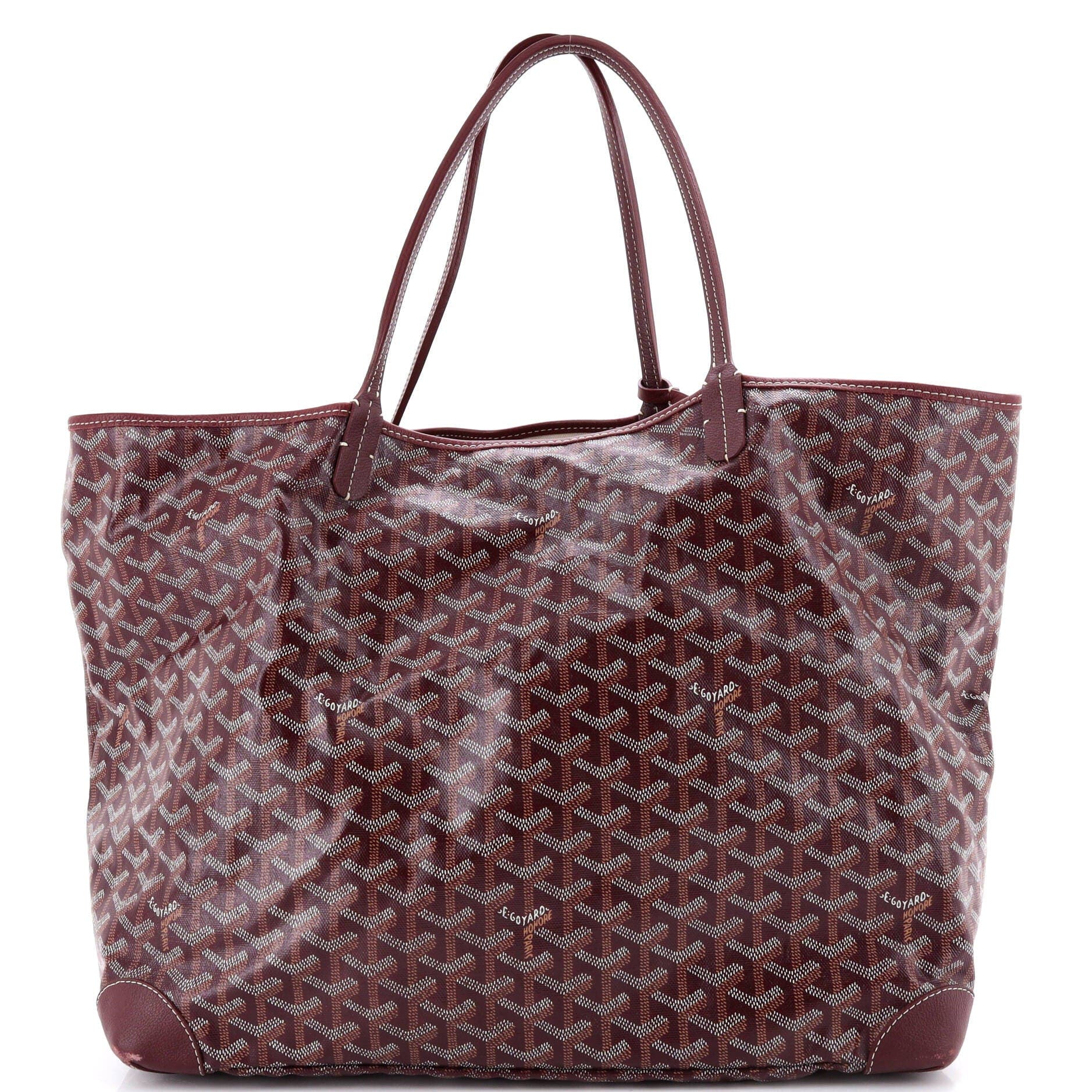 Pre-Owned Goyard Artois Tote Coated Canvas MM, Main, color, Red