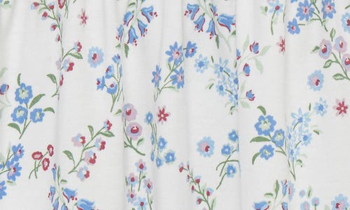 Little Me Floral Trellis Pima Cotton Footie In Multi