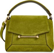Strathberry Nano Mosaic Suede Top Handle Bag