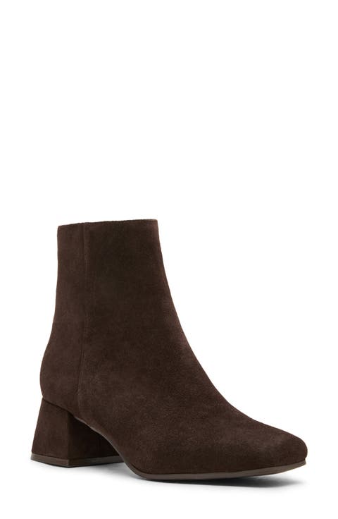 Lizzy Waterproof Square Toe Block Heel Bootie (Women)