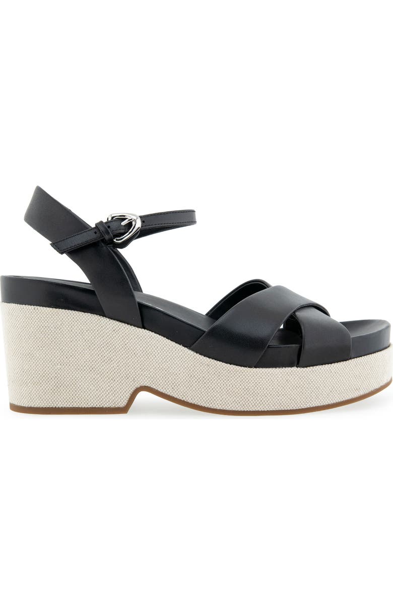 Aerosoles Chabella Platform Sandal, Alternate, color, Black Leather