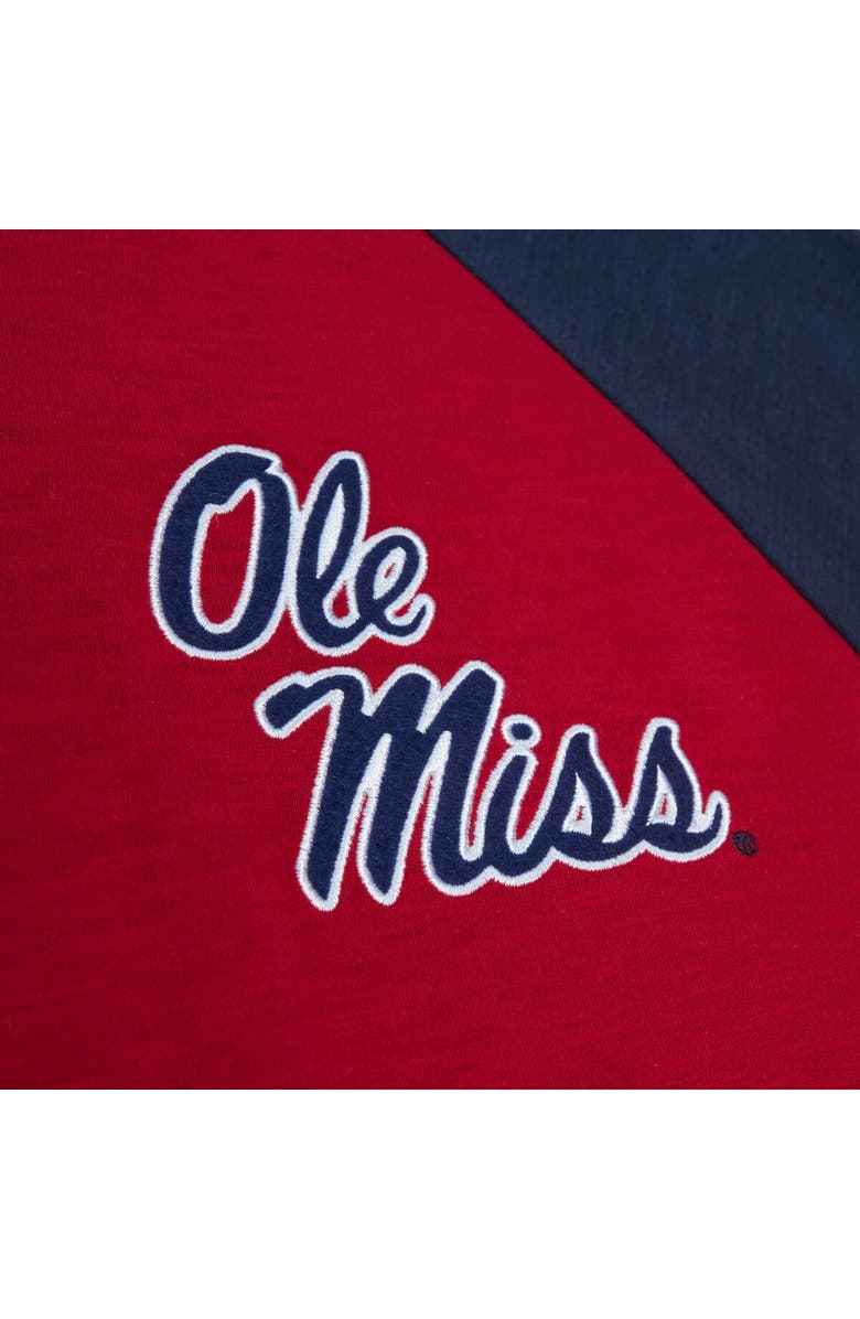 Mitchell & Ness Men's Mitchell & Ness Red Ole Miss Rebels Legendary Slub Raglan Long Sleeve T-Shirt, Alternate, color, Red