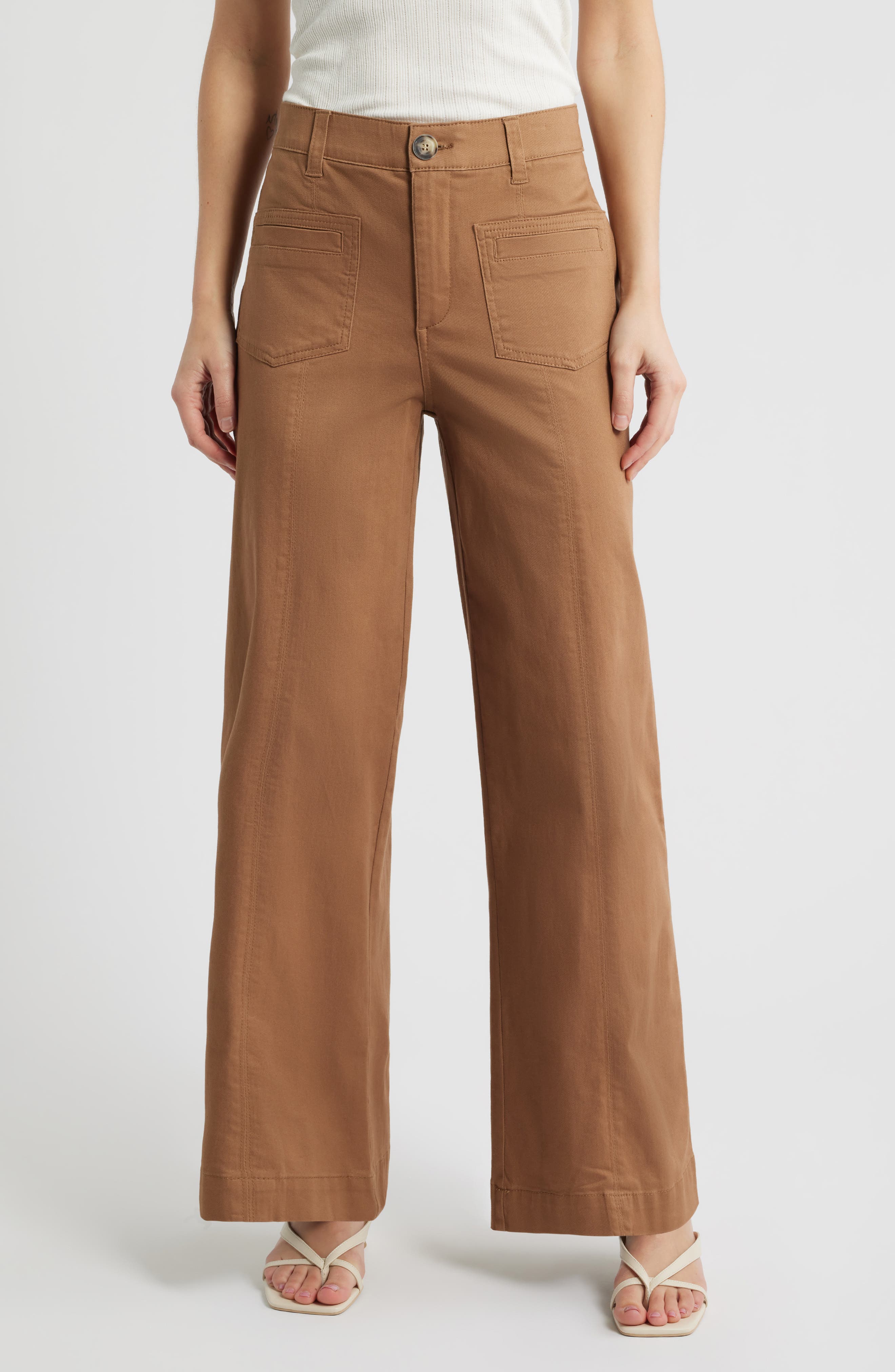 Skyrise Patch Pocket Wide Leg Pants - image 3
