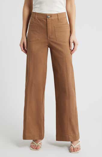 Skyrise Patch Pocket Wide Leg Pants