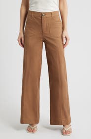 Wit & Wisdom Skyrise Patch Pocket Wide Leg Pants