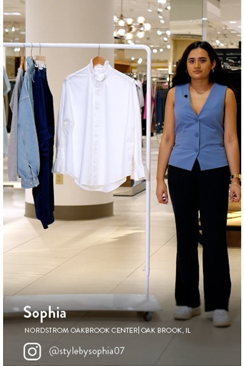 Ruffle Button-Up Shirt video