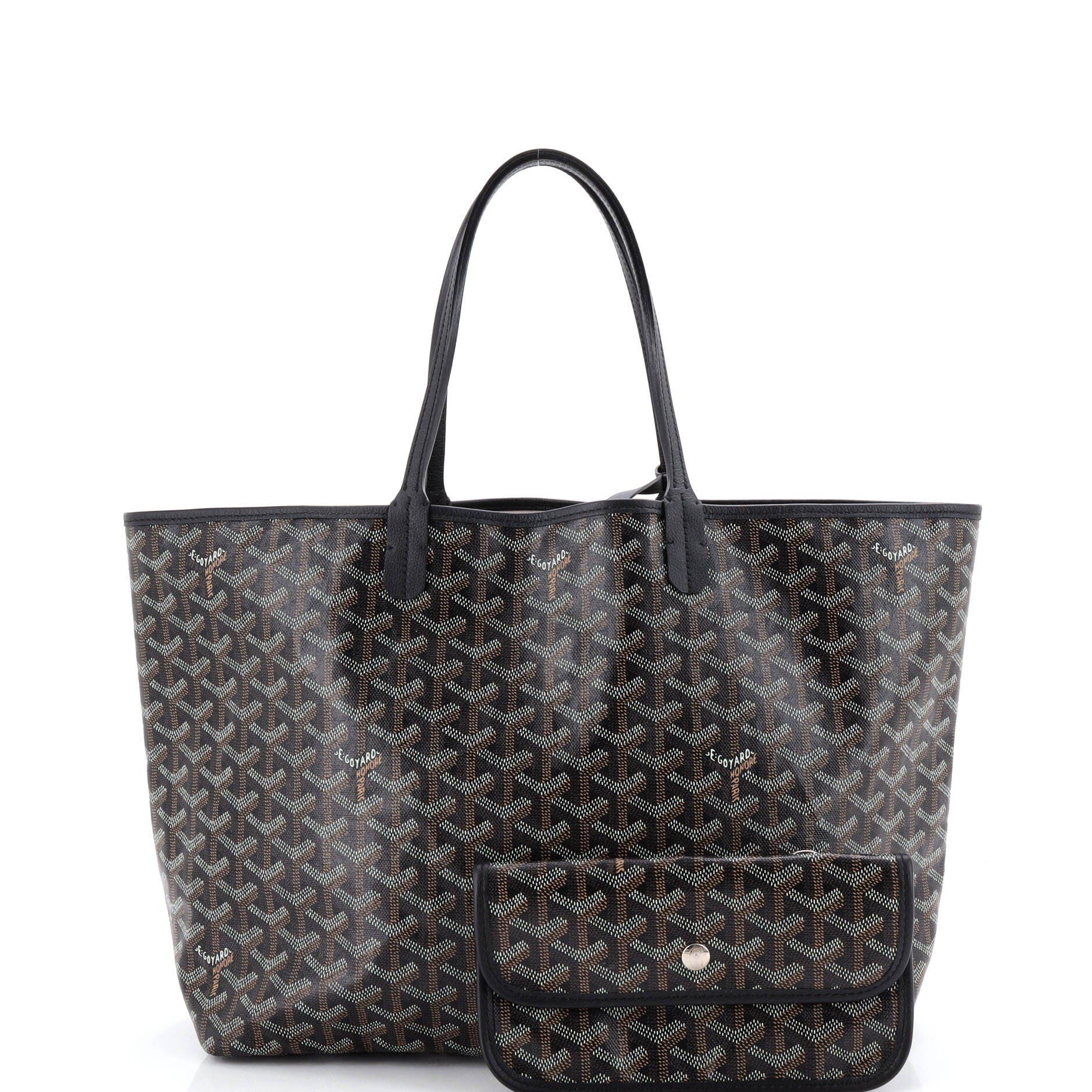 Pre-Owned Goyard Saint Louis Tote Coated Canvas PM, Alternate, color, Black