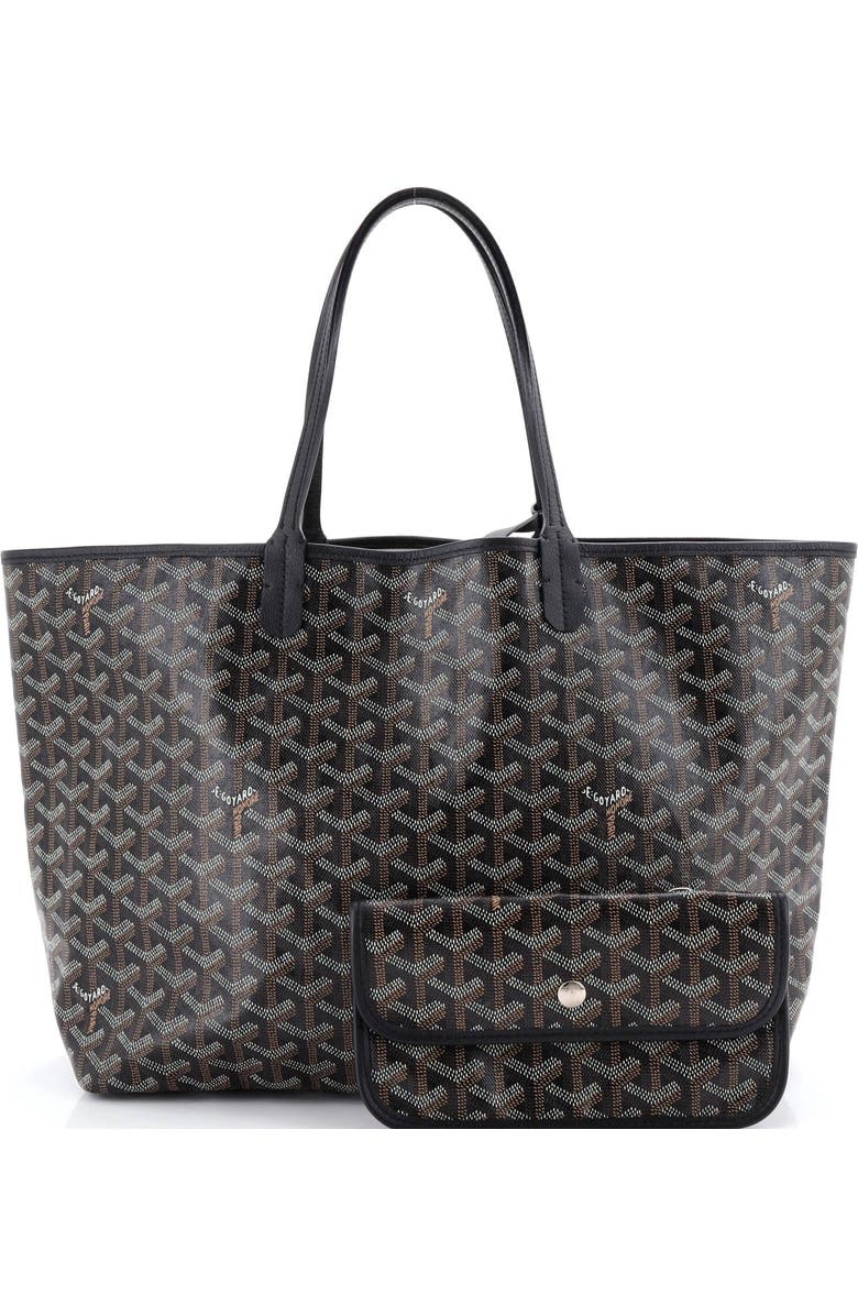 Pre-Owned Goyard Saint Louis Tote Coated Canvas PM, Alternate, color, Black