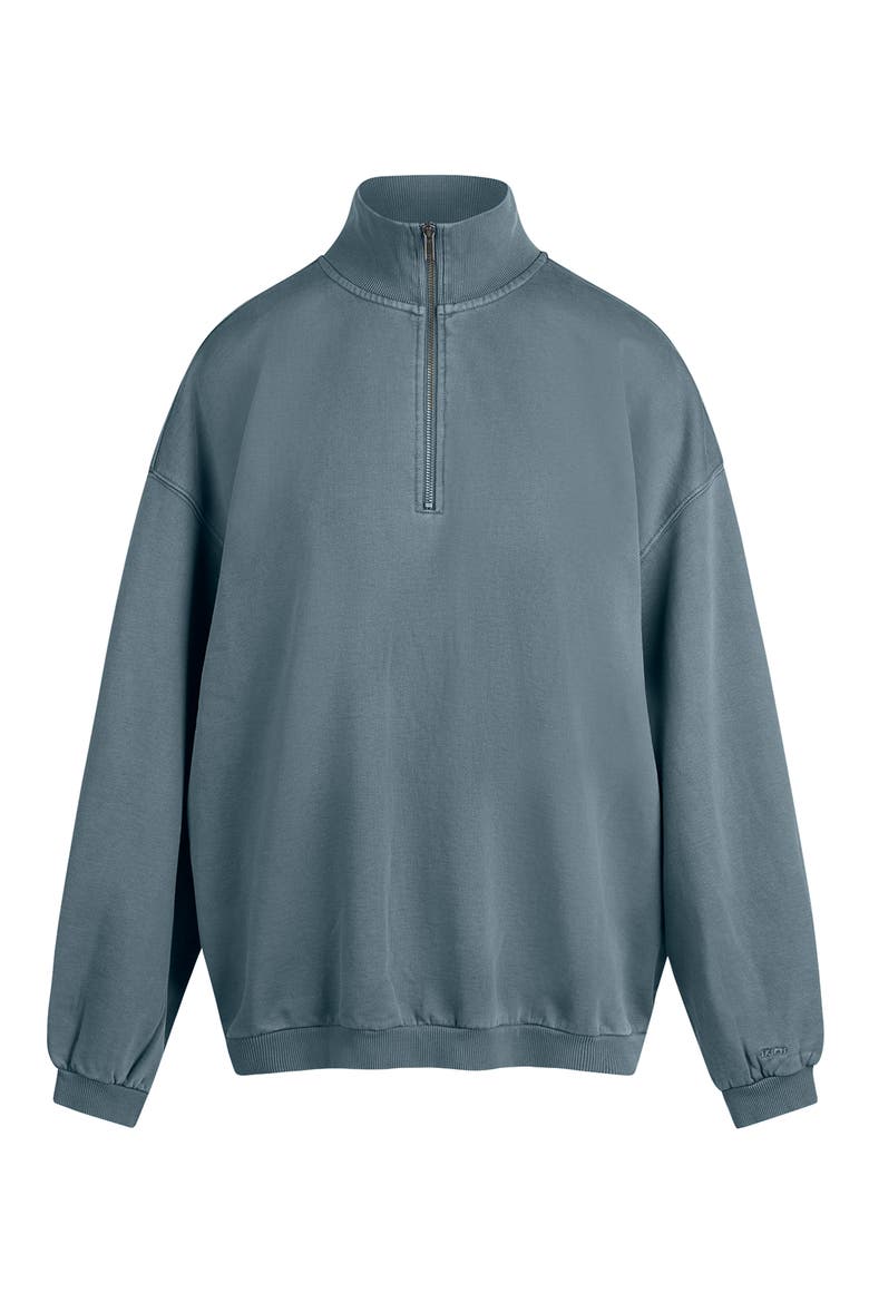 Slouchy Half Zip Pullover, Alternate, color, ZIRCON
