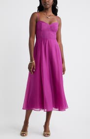 Chelsea28 Sweetheart Seamed Bodice Cocktail Dress