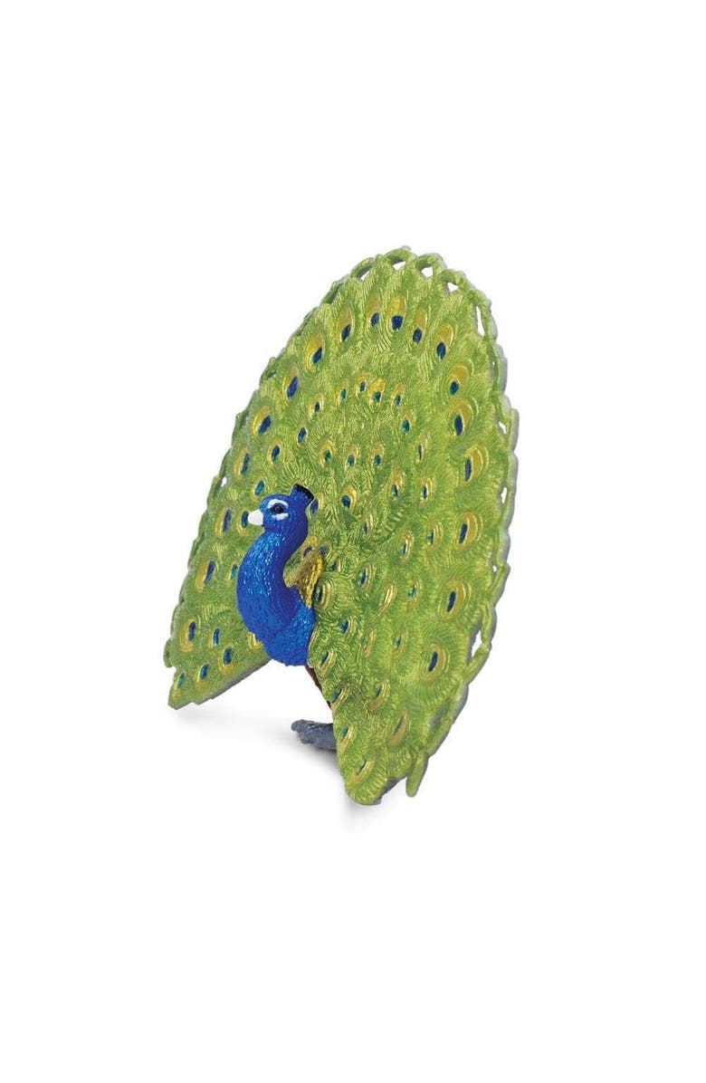 Safari Ltd. Peacock Kids Toy Figure, Alternate, color, NO COLOR