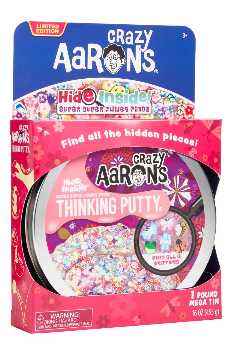 CRAZY AARON'S Mega Super Duper Flower Finds Thinking Putty<sup>®</sup>, Main, color, Multi Pink