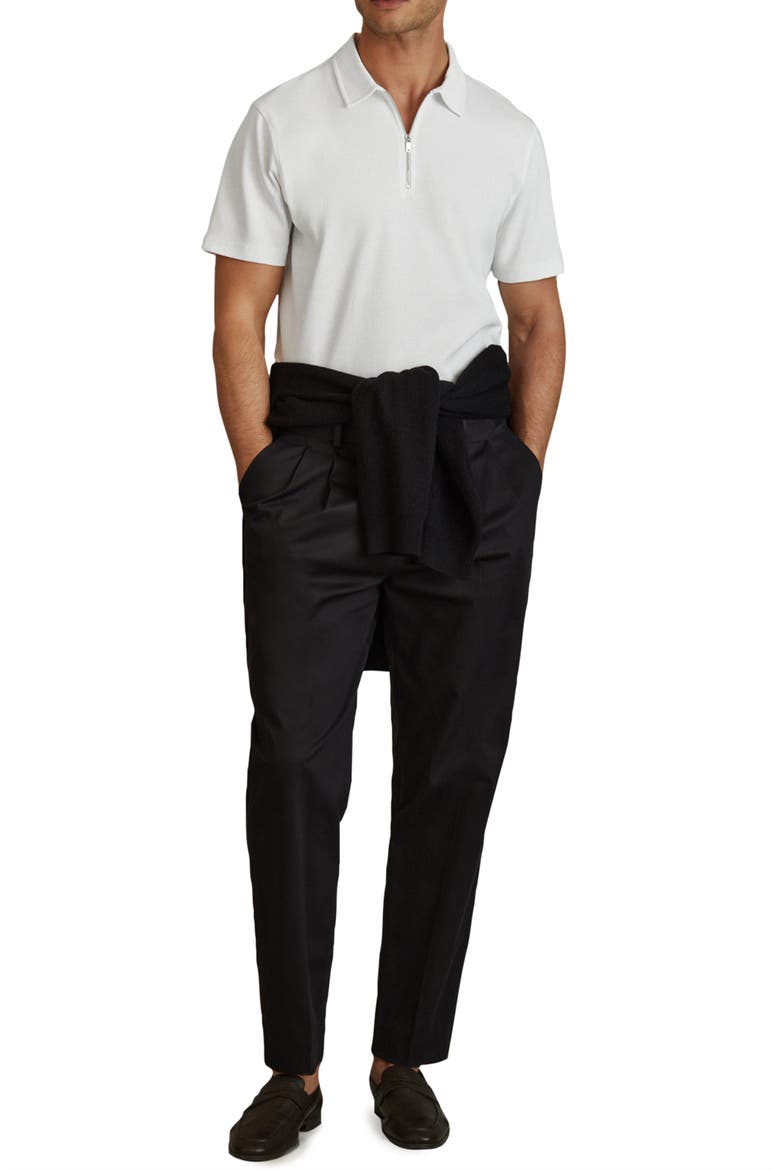 Cayman Half Zip Polo, Alternate, color, WHITE