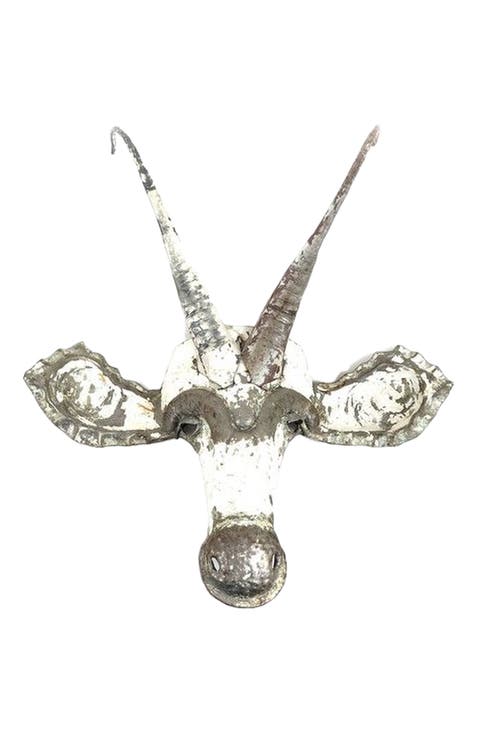 Sable Animal Mask - Recycled Metal Wall Art