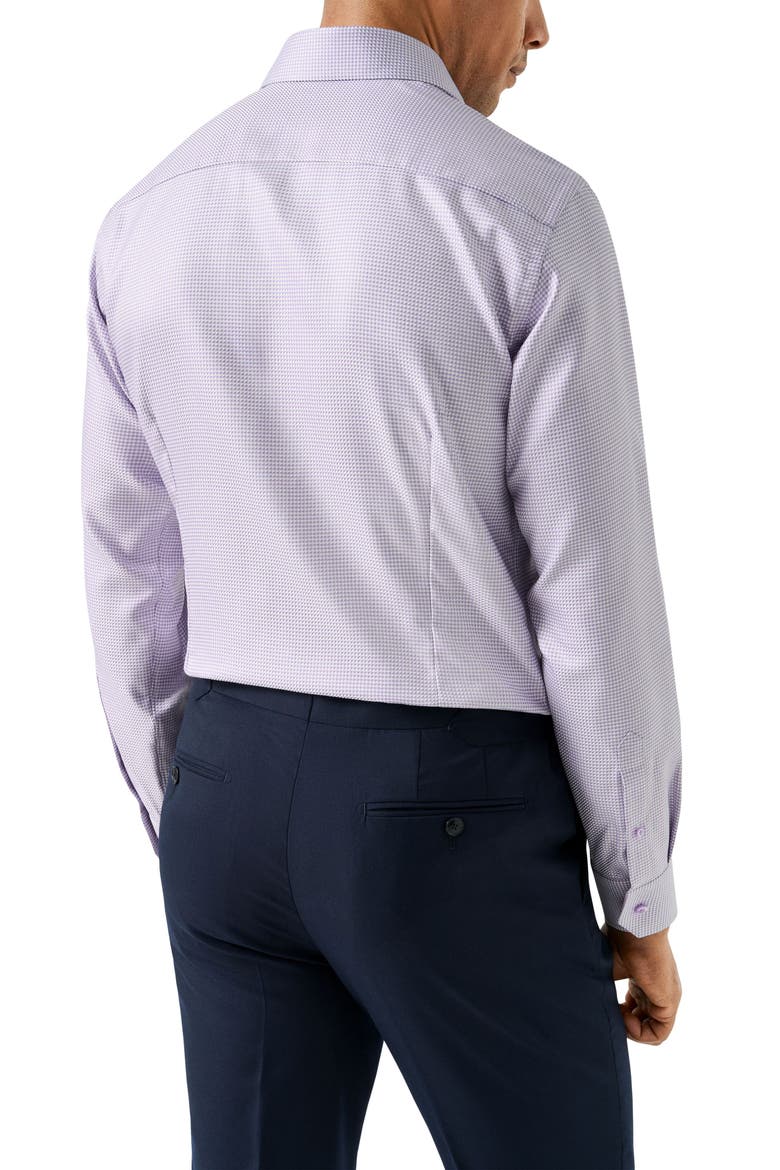 Contemporary Fit Houndstooth Dress Shirt, Alternate, color, LIGHT PURPLE