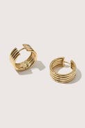 Otiumberg 14kt Gold Vermeil Stratis Hoop Earrings