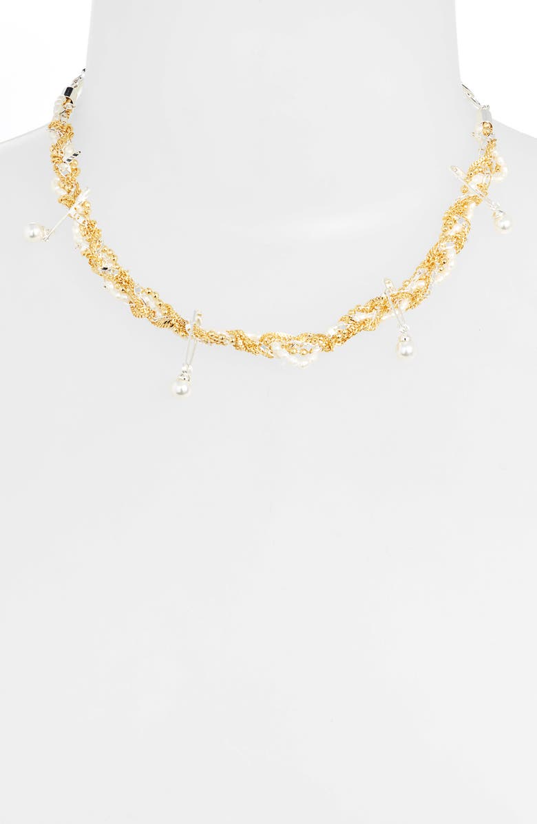 Billie Valentine Tangle Genuine Pearl Necklace, Alternate, color, 