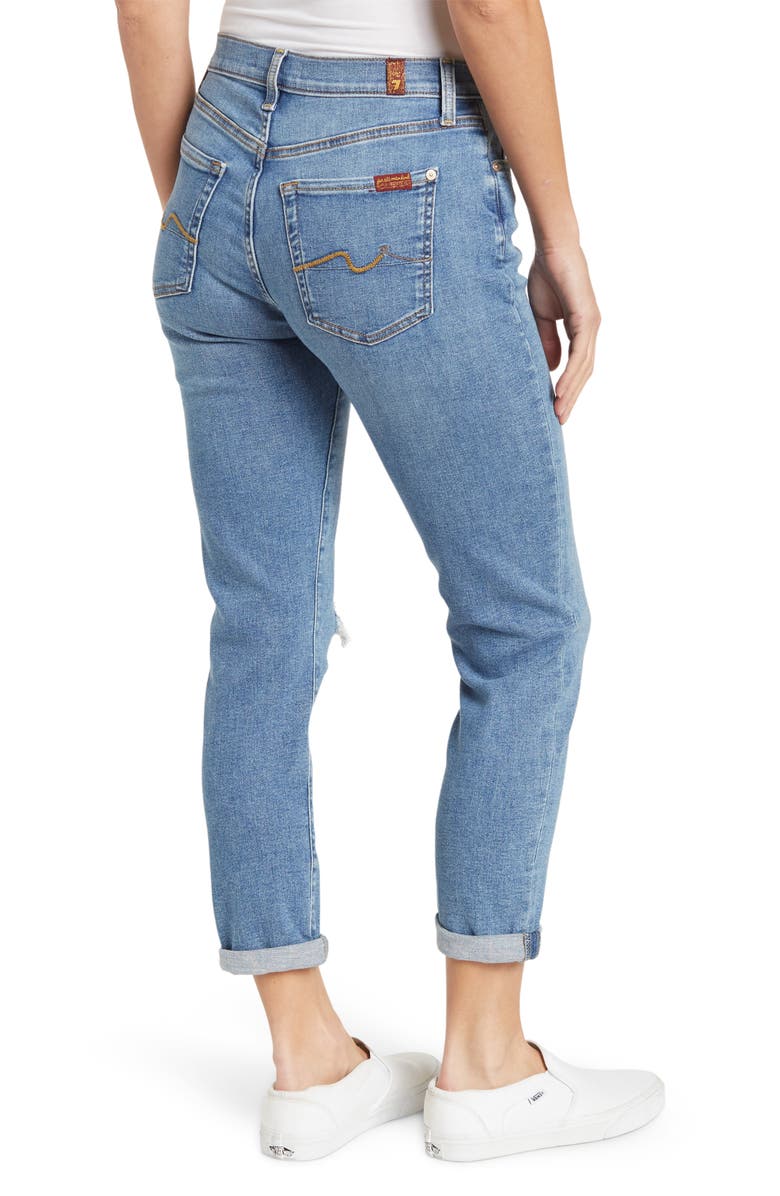 7 For All Mankind SEVEN Josefina Squiggle Jeans, Alternate, color, 