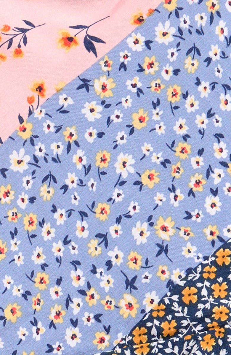 Truly Me Kids' Ruffle Cowl Neck Dress, Alternate, color, Pink Multi