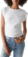Michael Stars Joni Power Shoulder Rib Top