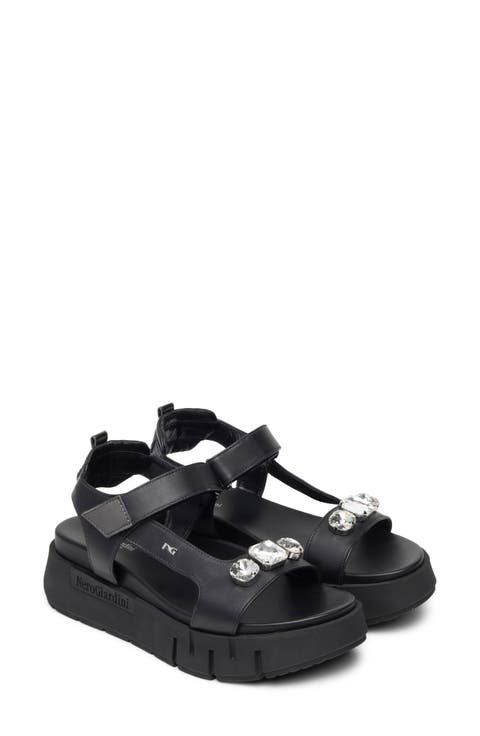 Ankle Strap Platform Sandal (Women)